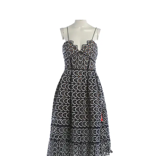 Cocktail Dress, in Navy, Polyester, self-portrait