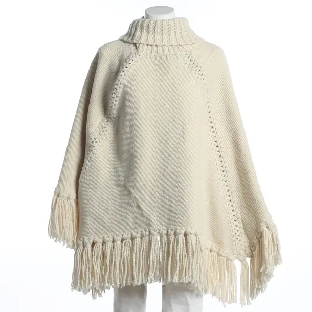 Poncho, in Cream, Cotton, Zimmermann