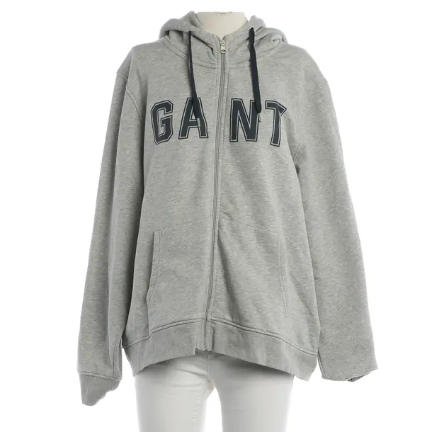 Hoodie, in Hellgrau, Baumwolle, Gant