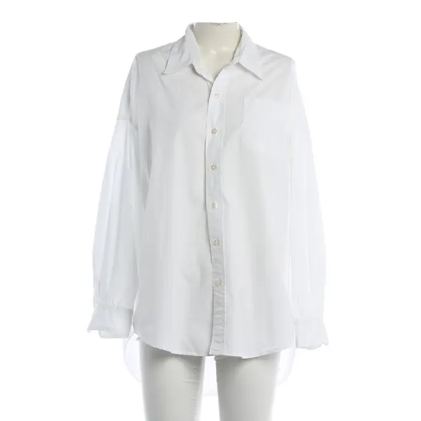 Blouse, in White, Cotton, R13