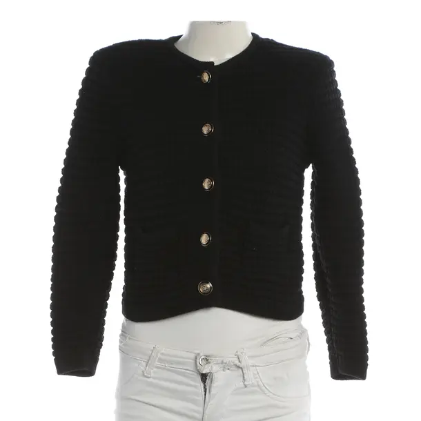 Strickjacke, in Schwarz, Baumwolle, Ba&sh