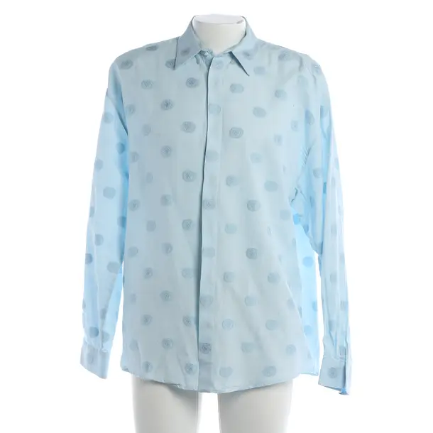 Shirt, in Light Blue, Cotton, Versace