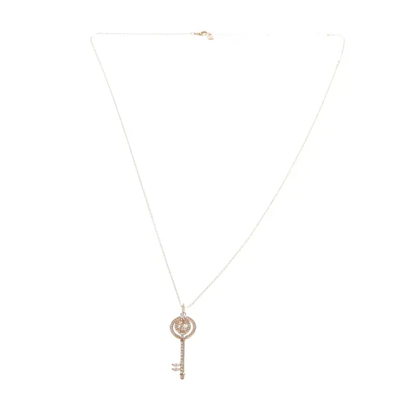 Halskette, in Gold, Metall (metallisch, metallisiert), Swarovski