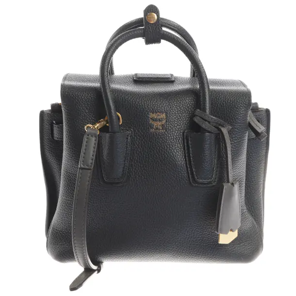 Abendtasche, in Navy, Leder, MCM