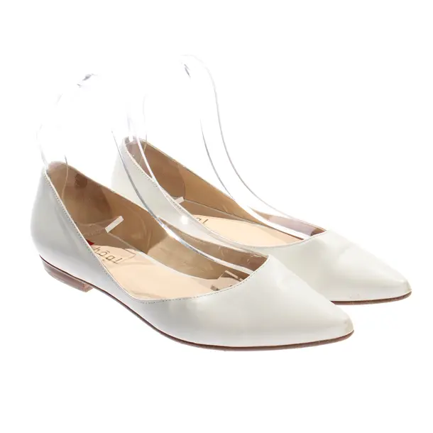 Ballet Flats, in White, Högl