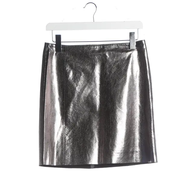 Rock, in Silber, Leder, Marc Cain