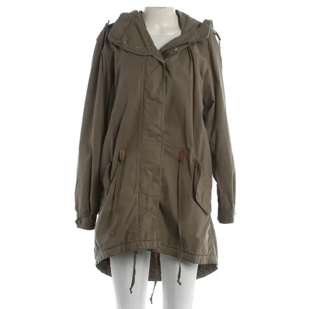 Mid-Season Jacket, in Olive Green, Cotton, Hugo Boss Orange