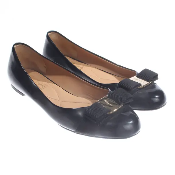 Ballerinas, in Schwarz, Salvatore Ferragamo