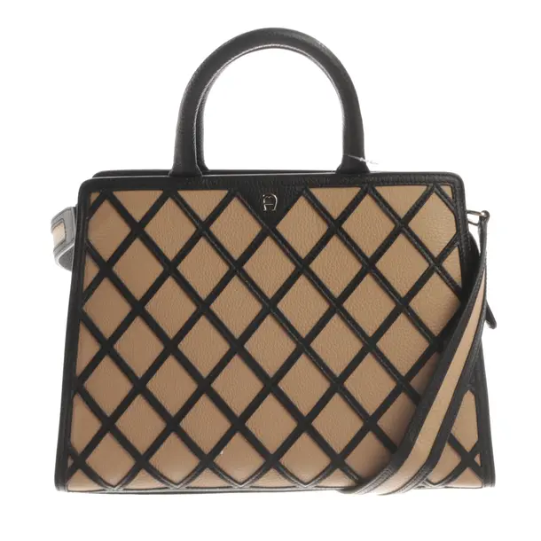 Handtasche, in Schwarz, Leder, Aigner