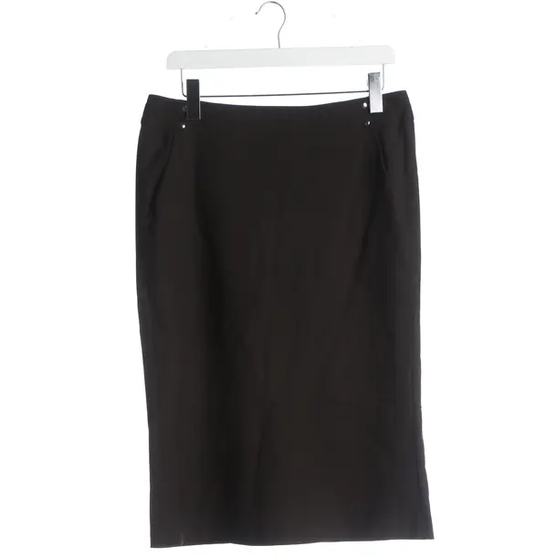 Rock, in Dunkelbraun, Wolle, Jil Sander