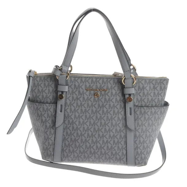 Handbag, in Blue, Leather, Michael Kors