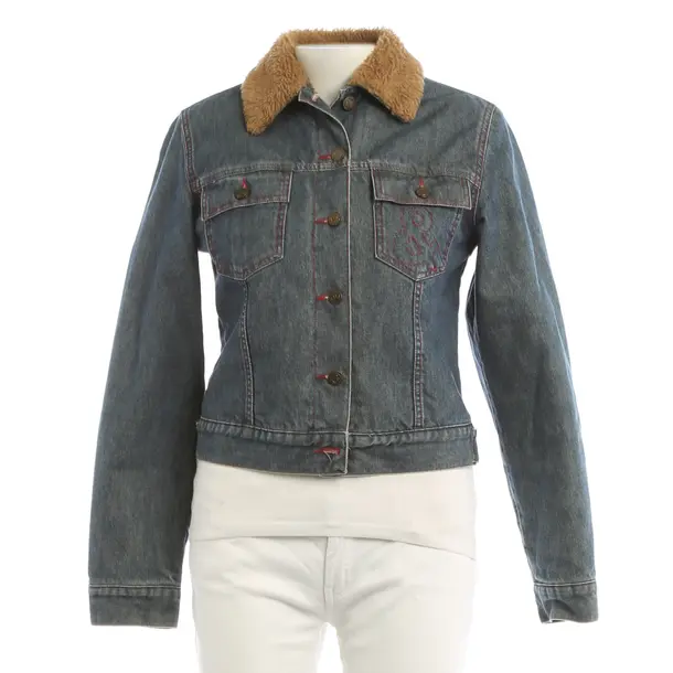 Mid-Season Jacket, in Blue, Cotton, Dolce & Gabbana