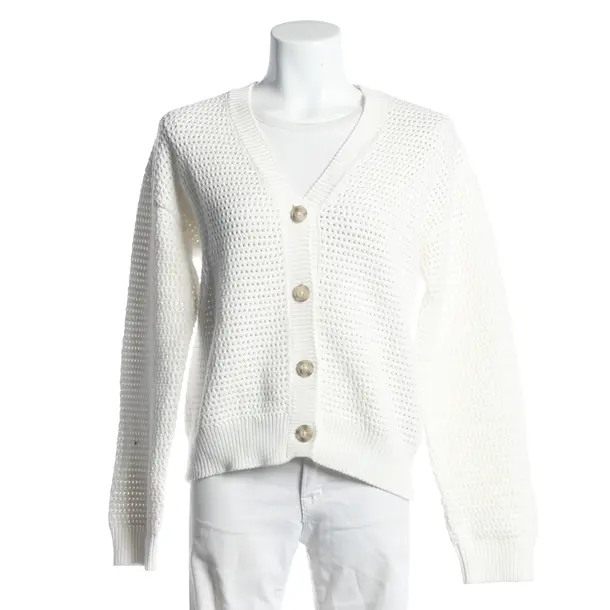 Cardigan, in White, Cotton, Closed