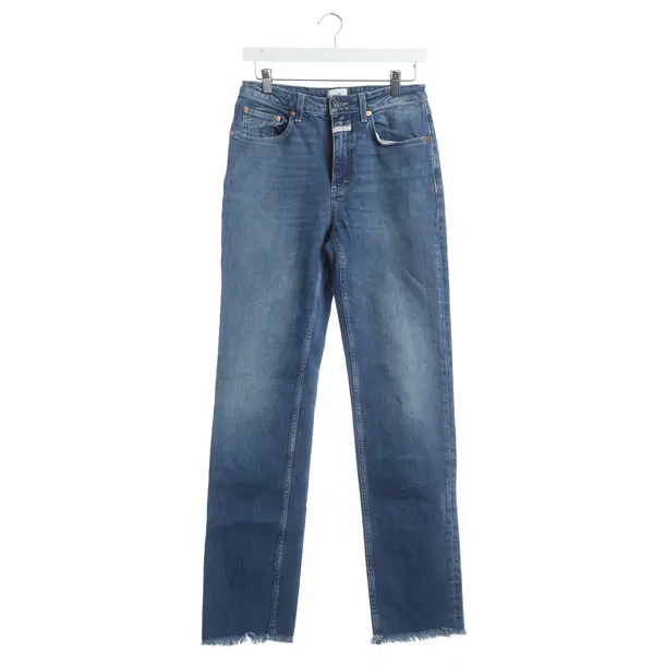 Straight Fit Jeans, in Blue, Cotton, Closed