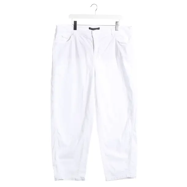 Pants, in White, Cotton, Raffaello Rossi