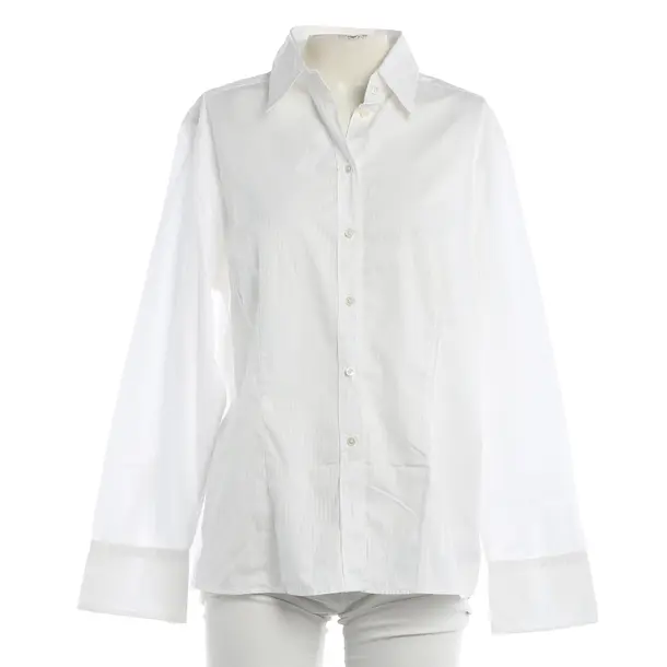 Blouse, in White, Cotton, Van Laack