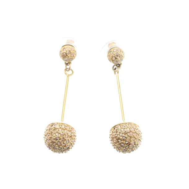 Ohrringe, in Gold, Metall (metallisch, metallisiert), Swarovski