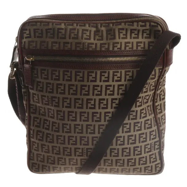 Messenger Bag, in Brown, Cotton, Fendi