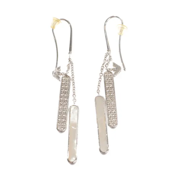 Earrings, in Silver, Metal (metallic, metallized), Emporio Armani