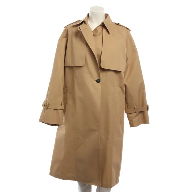 Trench Coat, in Light Brown, Cotton, Max Mara