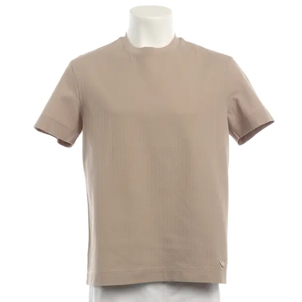 T-Shirt, in Light Brown, Cotton, Emporio Armani