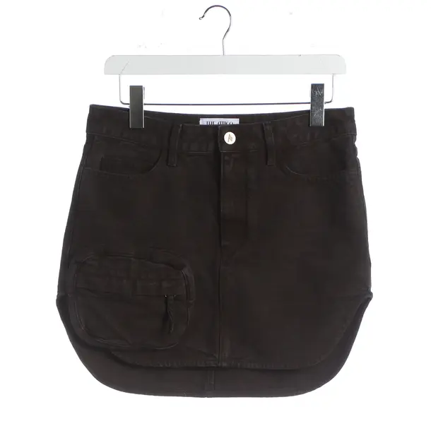 Skirt, in Dark Brown, Cotton, The Attico