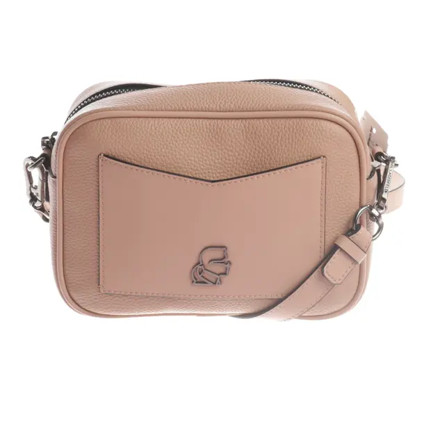 Cross Body Bag, in Light Pink, Leather, Karl Lagerfeld