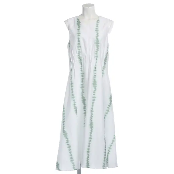 Dress, in White, Cotton, Riani