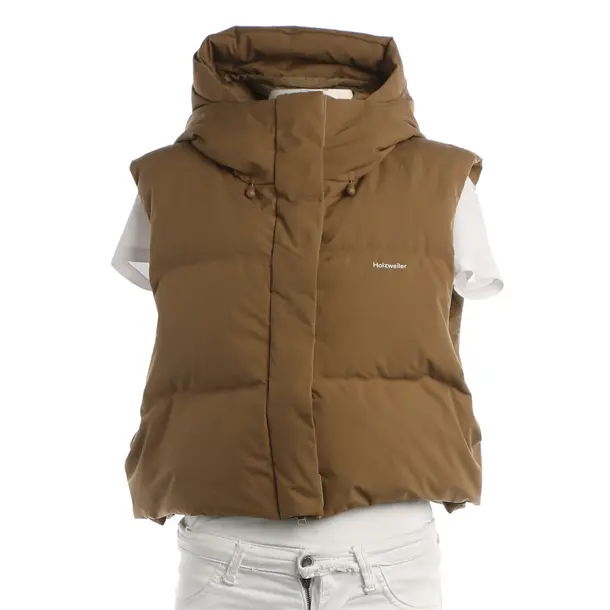 Weste, in Camel, Polyester, Holzweiler
