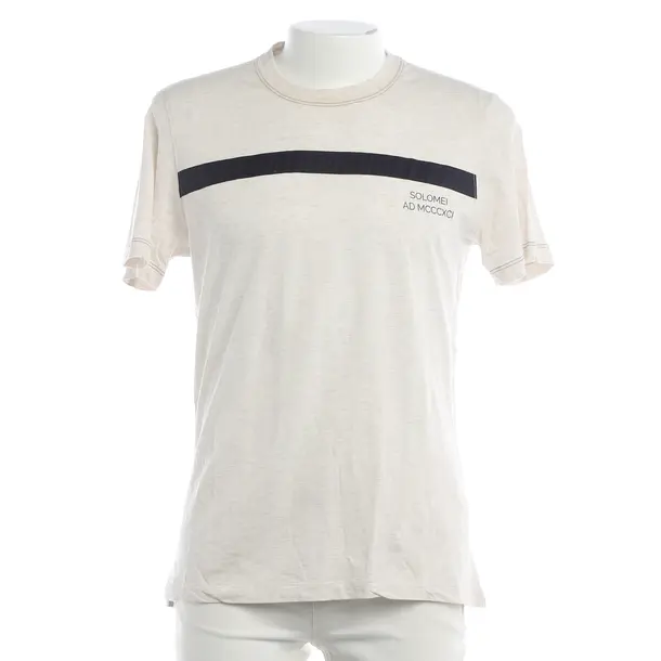 T-Shirt, in Beige, Cotton, Brunello Cucinelli