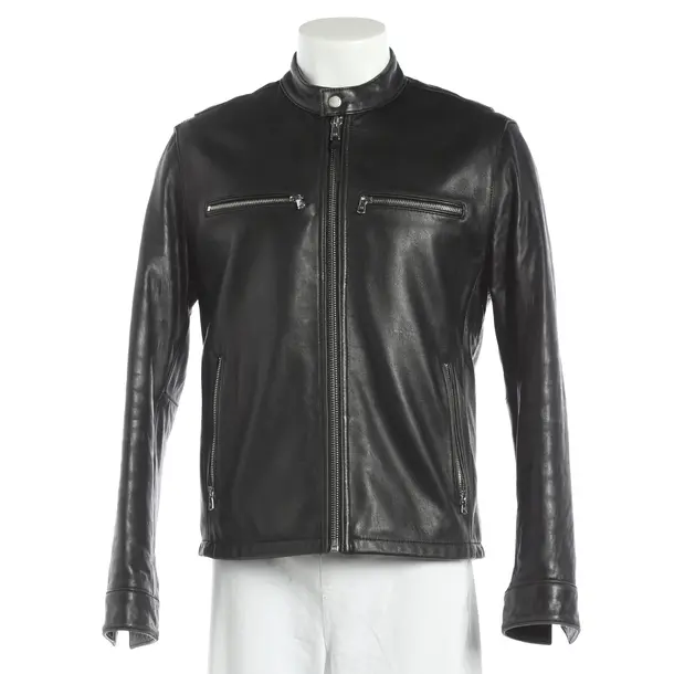 Leather Jacket, in Black, Leather, Michael Kors