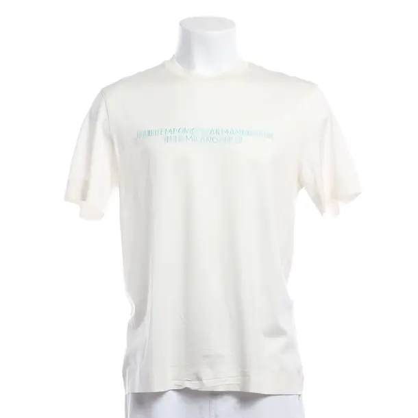 T-Shirt, in Beige, Cotton, Emporio Armani
