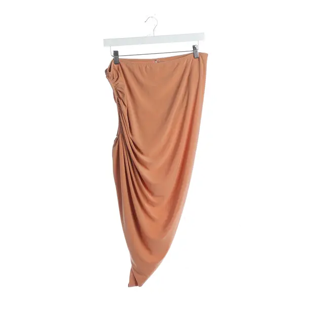 Skirt, in Orange, Polyester, Norma Kamali