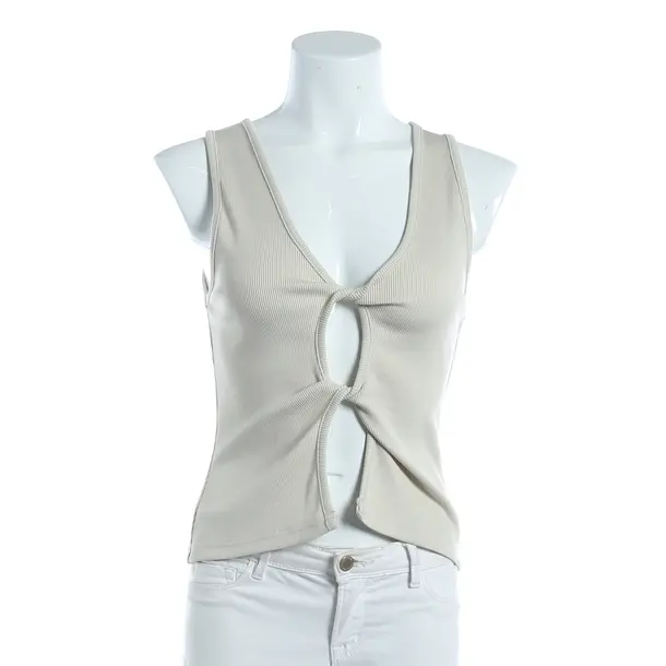 Top, in Beige, Cotton, Christopher Esber