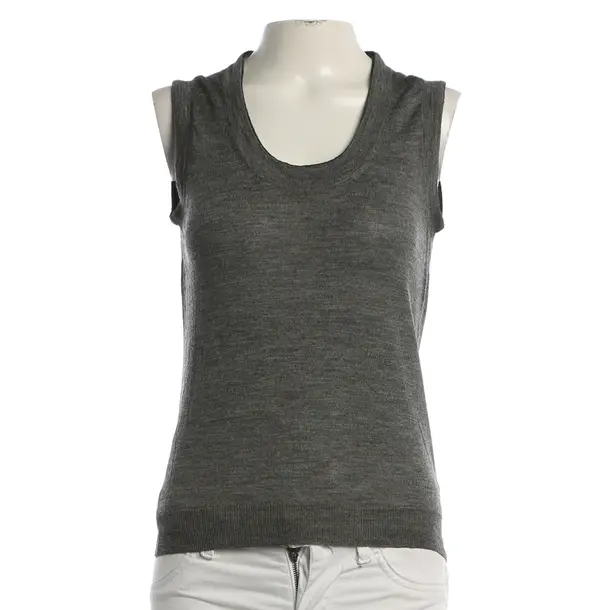 Sweater Vest, in Gray, Wool, Prada