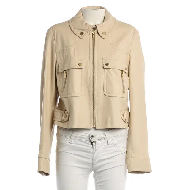 LeatherJacket, in Beige, Leather, Steffen Schraut