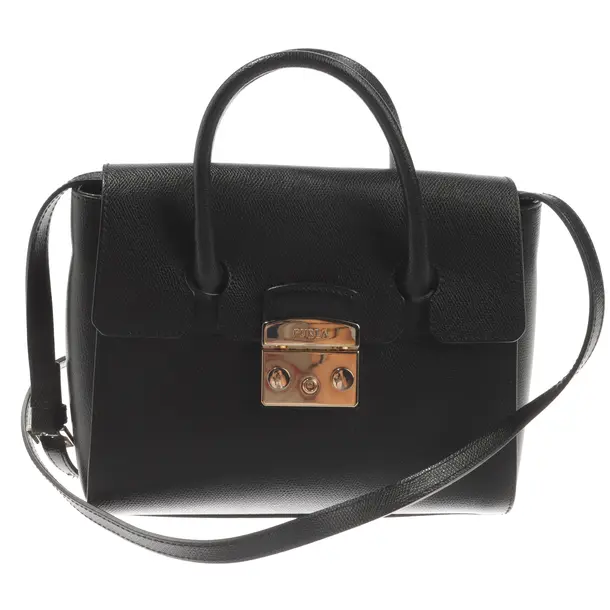 Handbag, in Black, Leather, Furla