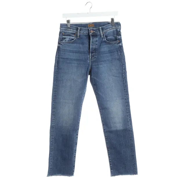 Jeans Straight Fit, in Blau, Baumwolle, Mother