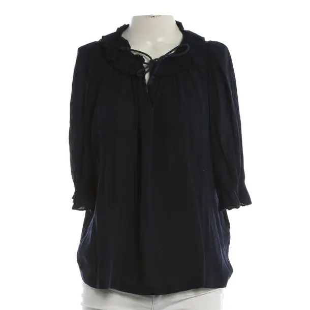Blouse, in Navy, Cotton, Ba&sh