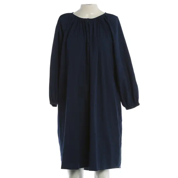 Abito, in Blu, Cotone, Chiuso