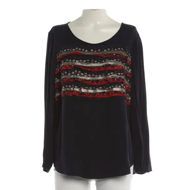 Blouse, in Navy, Silk, Diane von Furstenberg