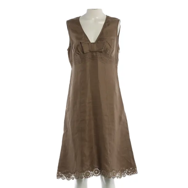 Dress, in Camel, Linen, Valentino