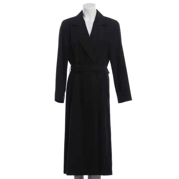 Mid-Season Coat, in Black, Polyester, Max Mara