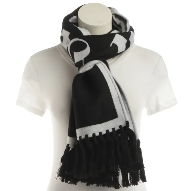 Scarf, in Light Gray, Wool, Palm Angels