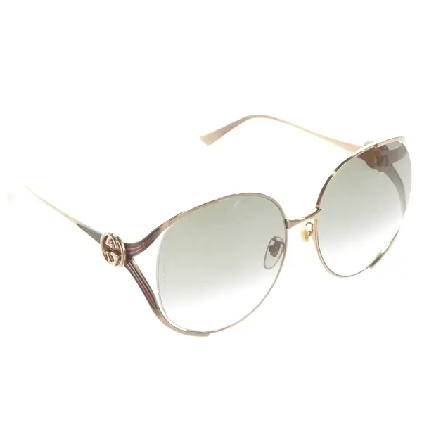 Sonnenbrille, in Gold, Metall, Gucci