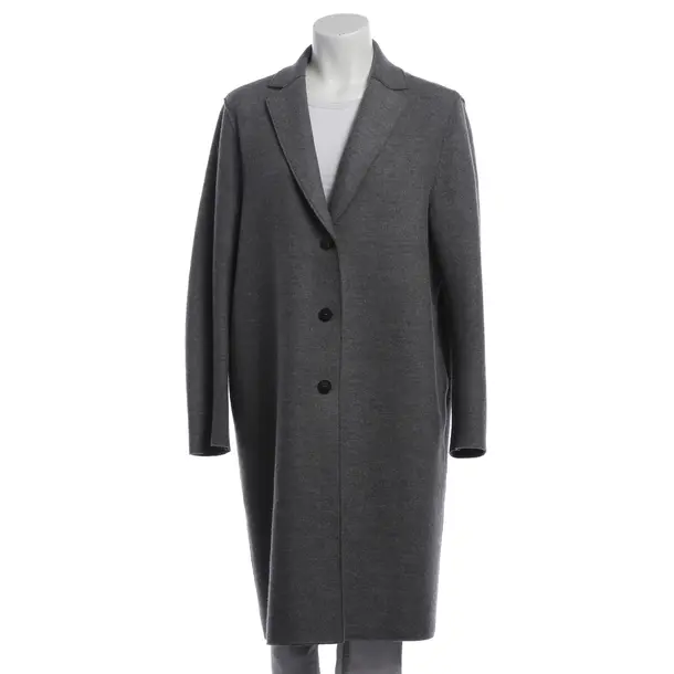 Mid-Season Coat, in Gray, Cotton, Harris Wharf London