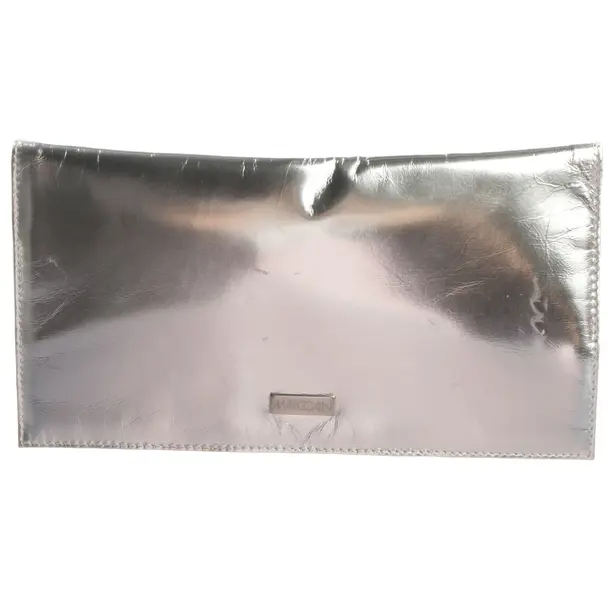 Clutch Bag, in Silver, Leather, Marc Cain