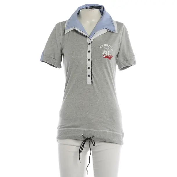 Polo Shirt, in Gray, Cotton, Sportalm