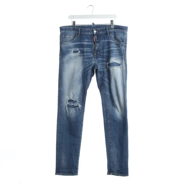 Jeans straight fit, in Blu, Cotone, Dsquared