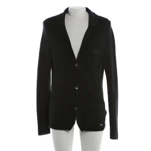 Strickjacke, in Dunkelgrau, Wolle, Hugo Boss Black Label